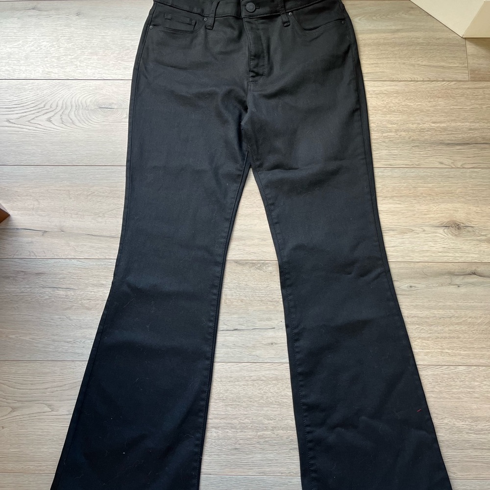 Kut from the Kloth wide leg high rise black pants size 10 NWT